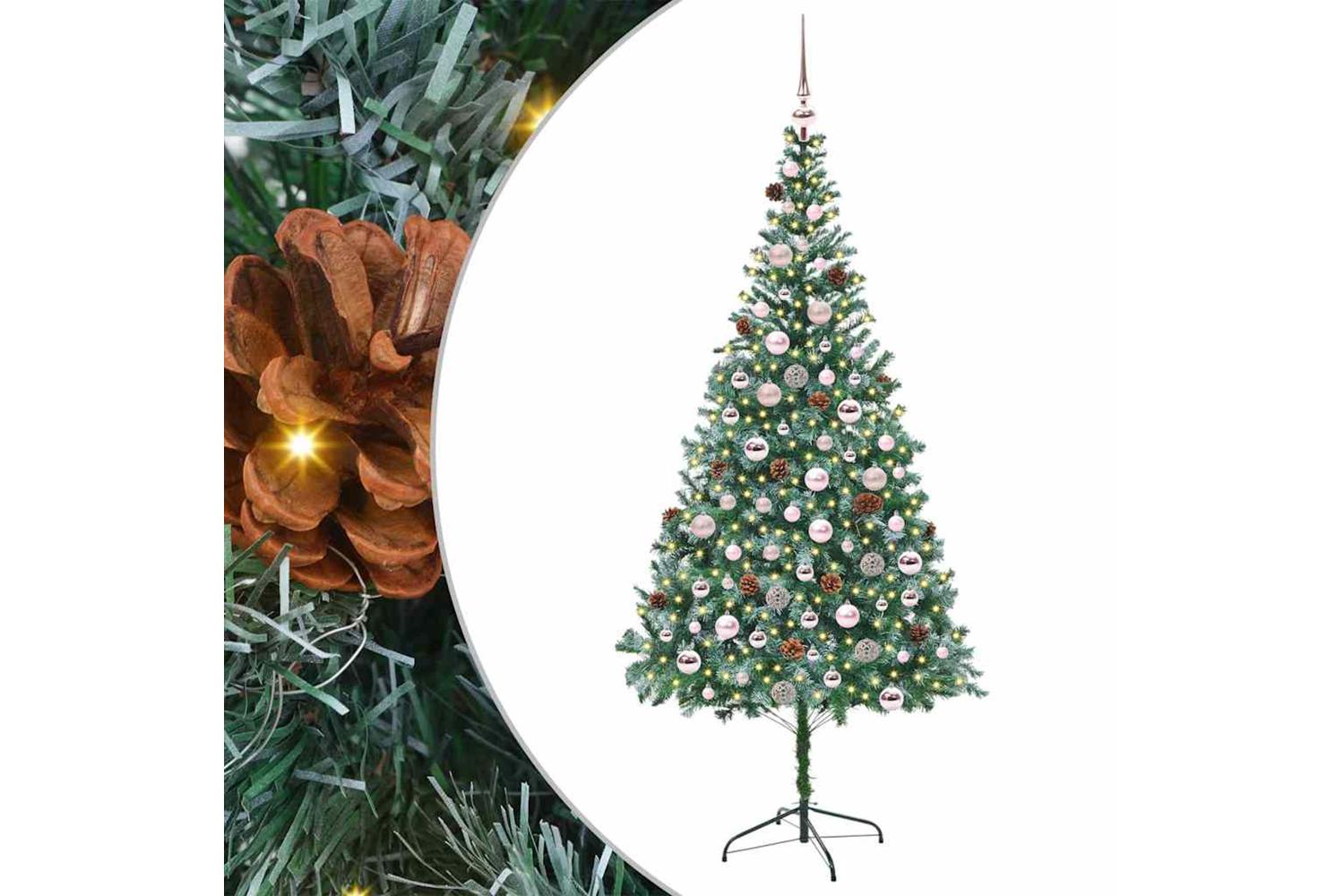Vidaxl Artificial Christmas Tree With Stand Green 210 Cm Pvc And Steel