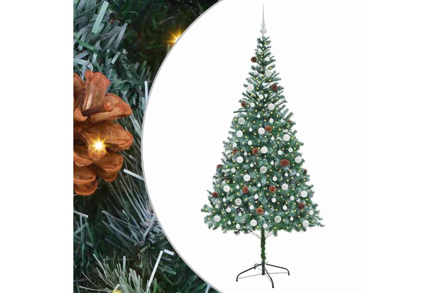 Vidaxl Artificial Christmas Tree With Stand Green 210 Cm Pvc And Steel