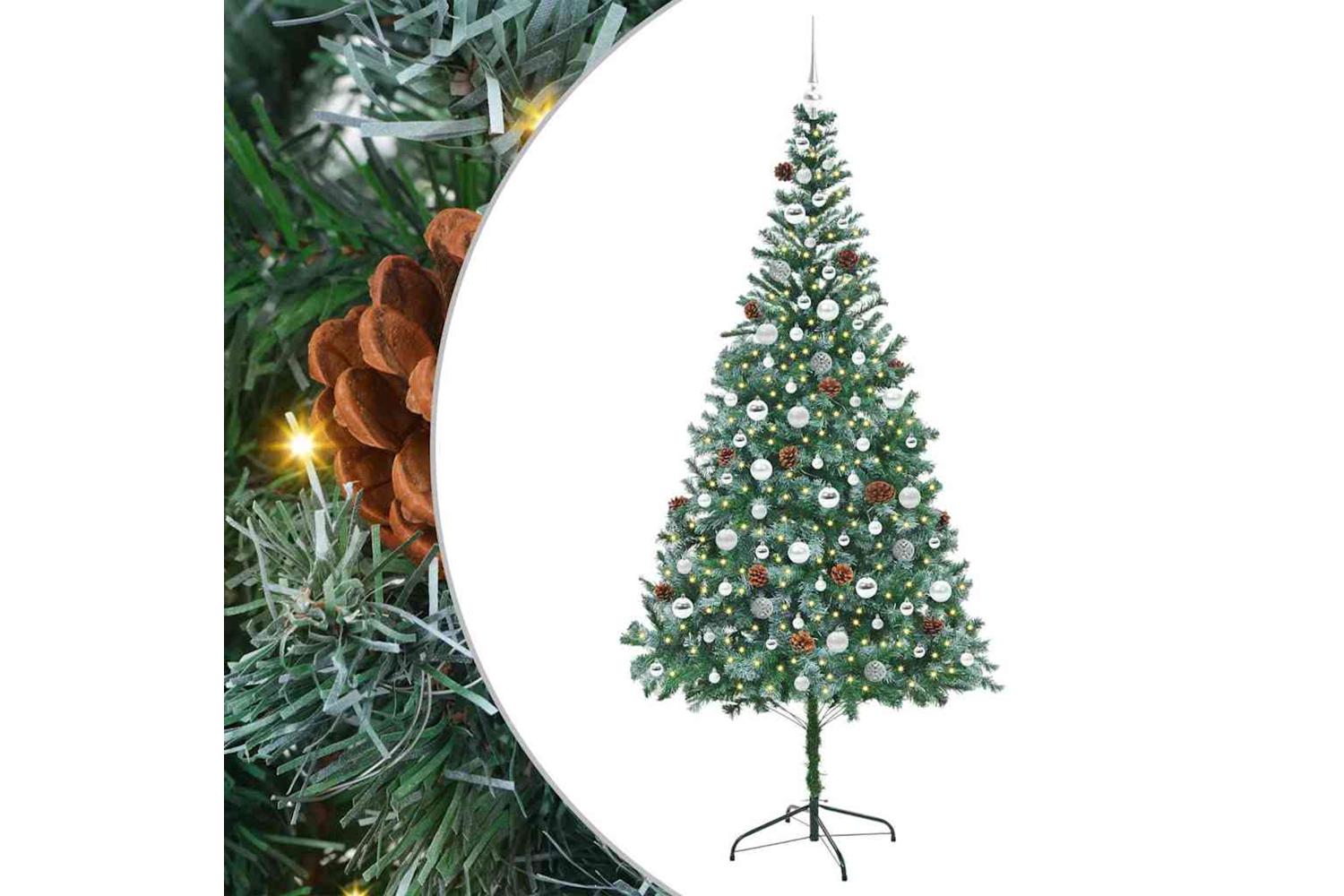 Vidaxl Artificial Christmas Tree With Stand Green 210 Cm Pvc And Steel