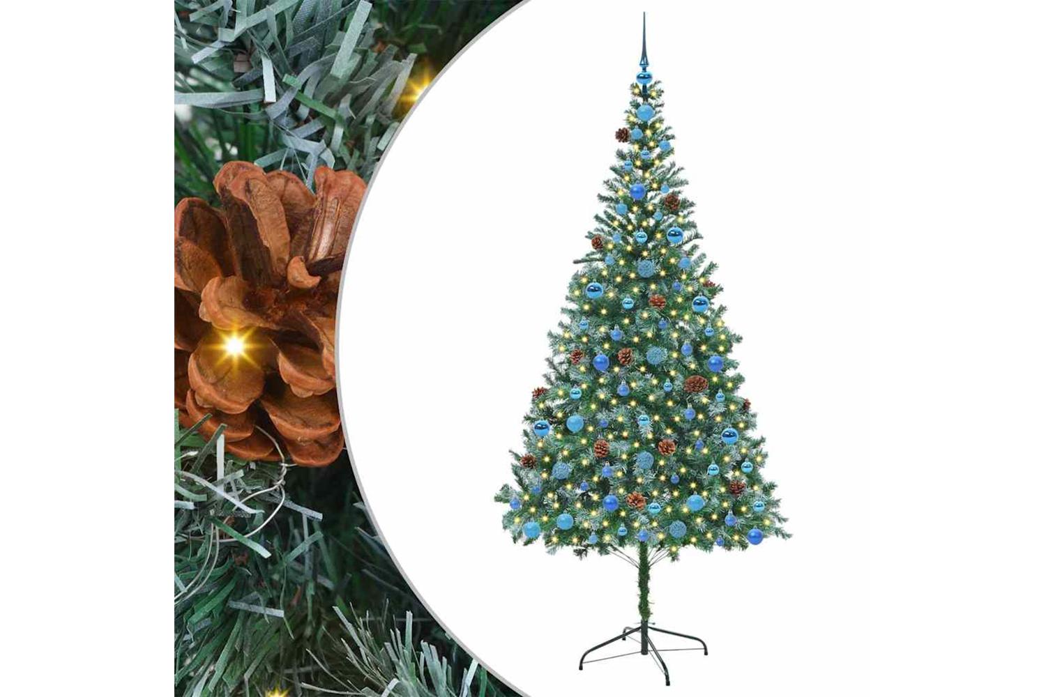 Vidaxl Artificial Christmas Tree With Stand Green 210 Cm Pvc And Steel