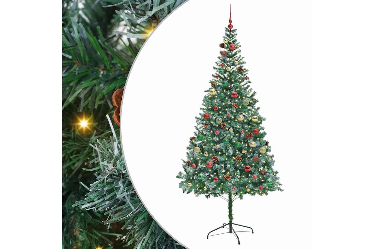 Vidaxl Artificial Christmas Tree With Stand Green 210 Cm Pvc And Steel