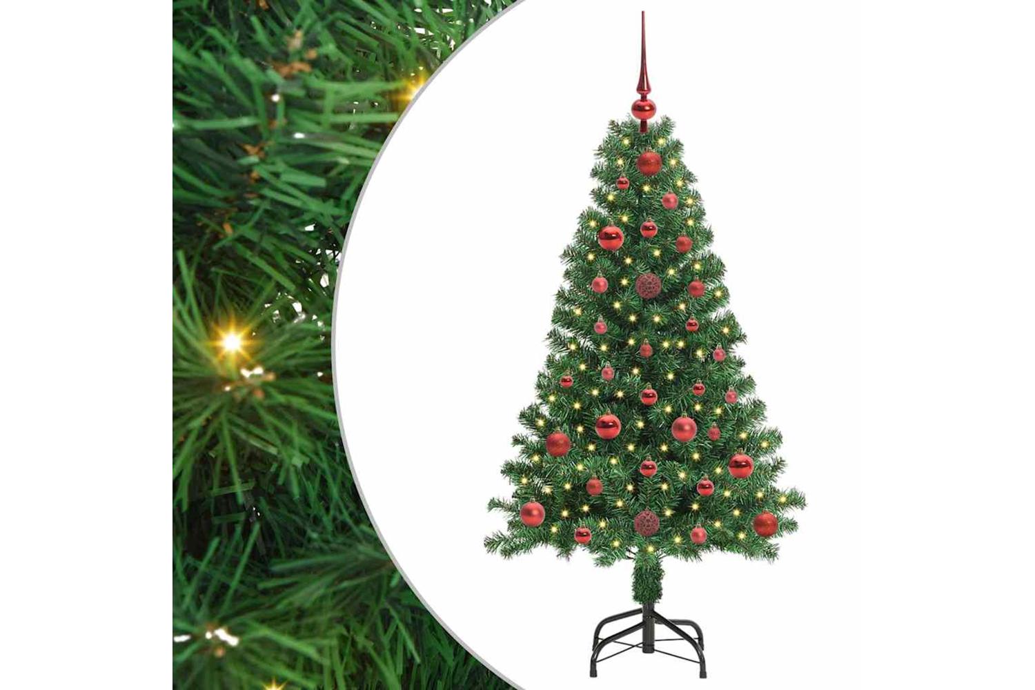 Vidaxl Artificial Christmas Tree With 150 Leds With Stand Green 120 Cm