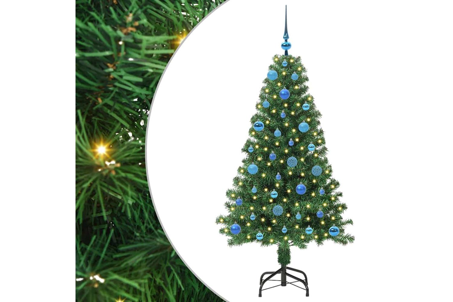 Vidaxl Artificial Christmas Tree With 150 Leds With Stand Green 150 Cm