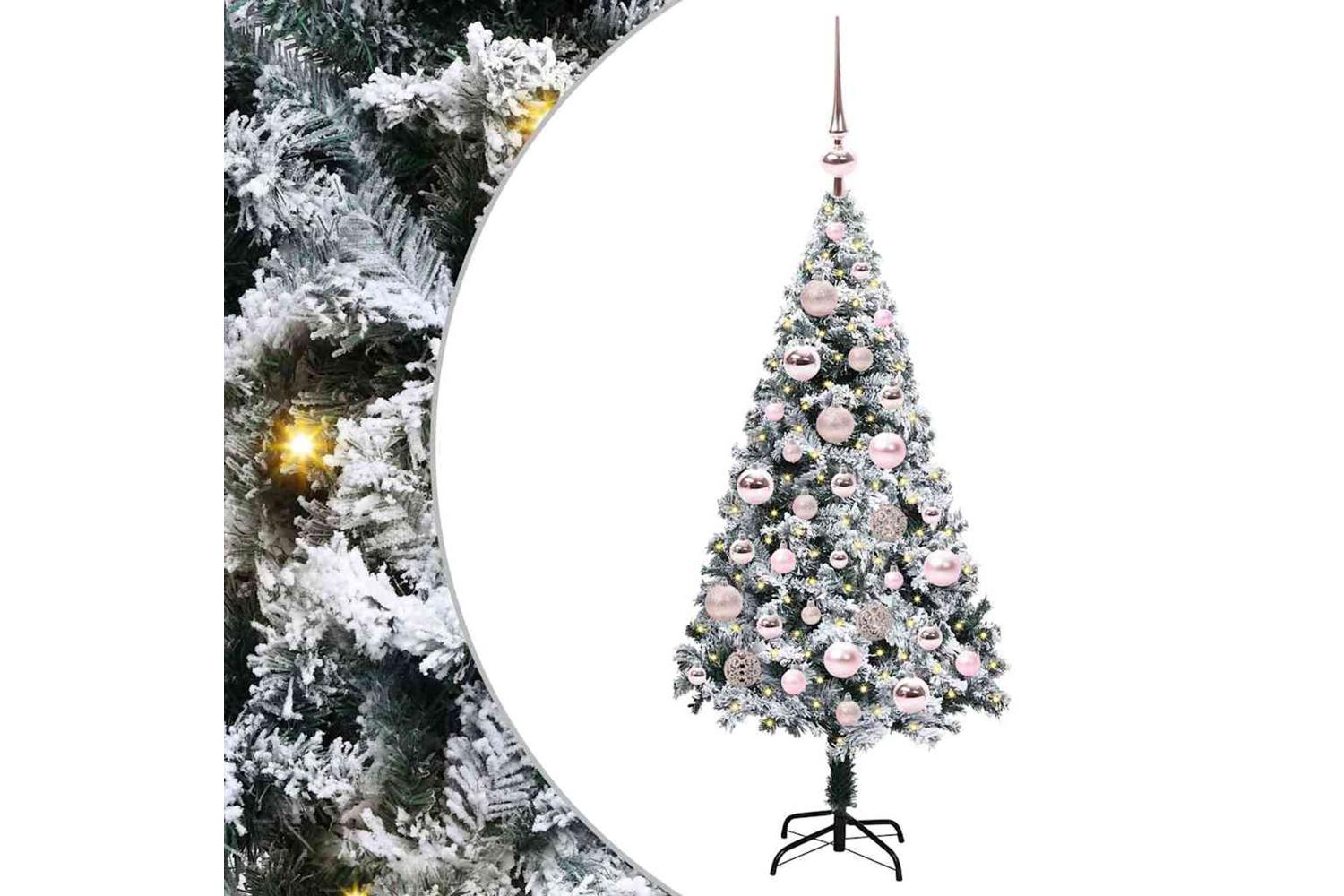 Vidaxl Artificial Christmas Tree With 150 Leds With Stand Green 120 Cm