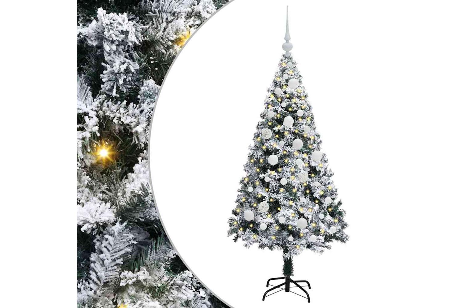 Vidaxl Artificial Christmas Tree With 150 Leds With Stand Green 120 Cm