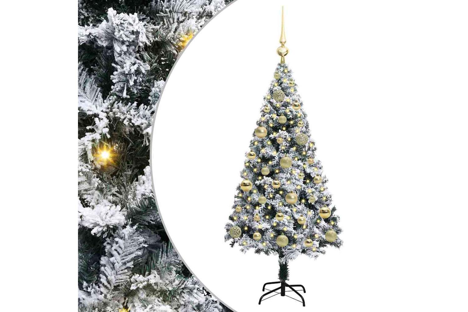 Vidaxl Artificial Christmas Tree With 150 Leds With Stand Green 120 Cm