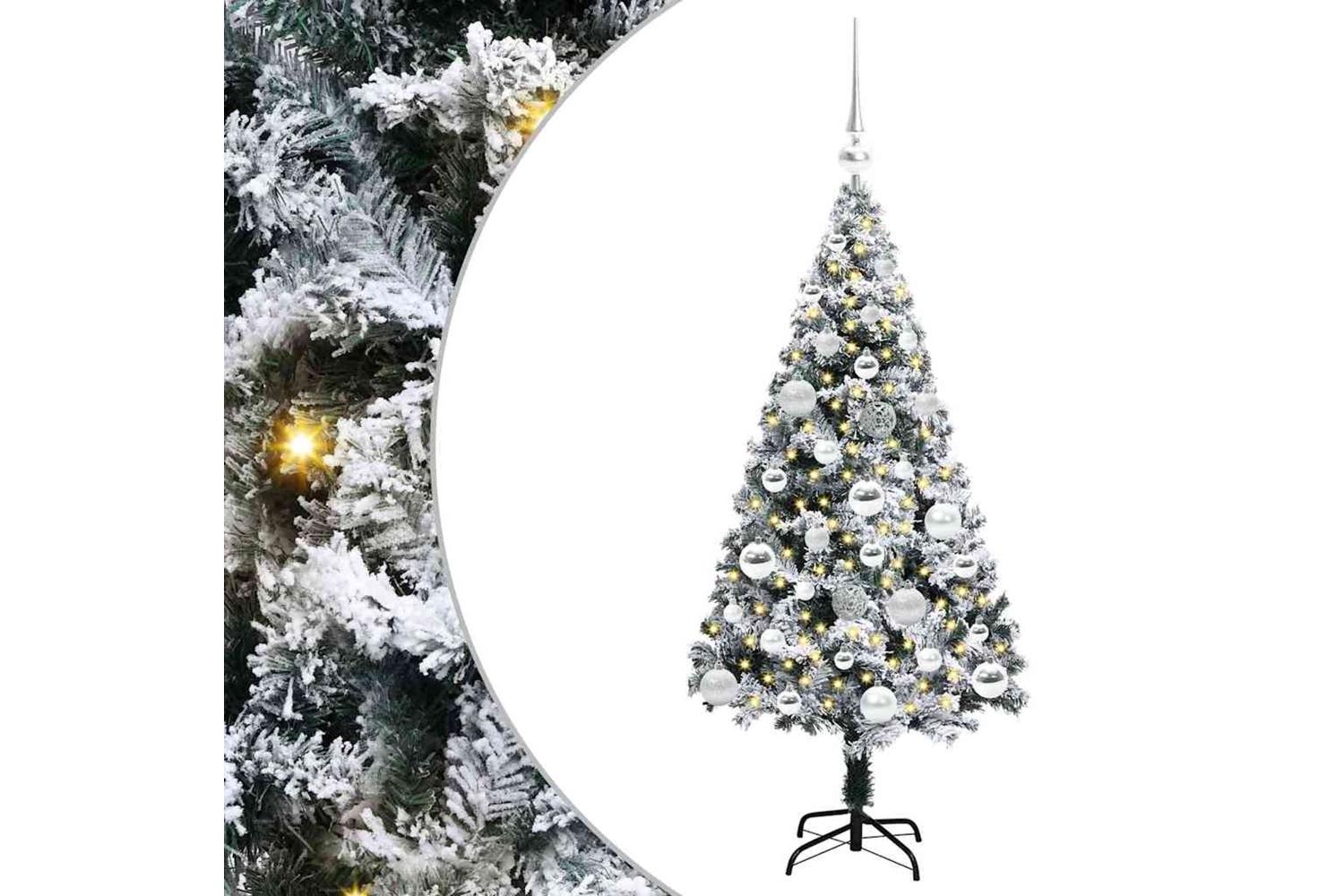 Vidaxl Artificial Christmas Tree With 150 Leds With Stand Green 120 Cm