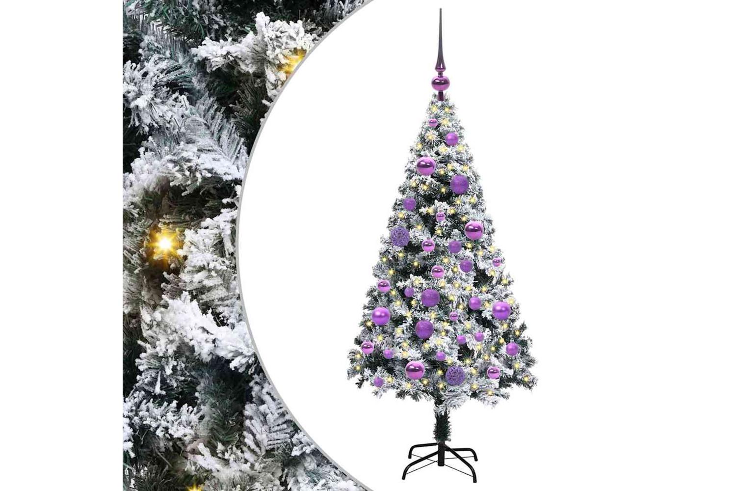 Vidaxl Artificial Christmas Tree With 150 Leds With Stand Green 120 Cm