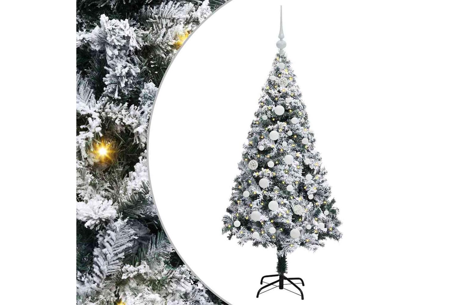 Vidaxl Artificial Christmas Tree With 150 Leds With Stand Green 150 Cm