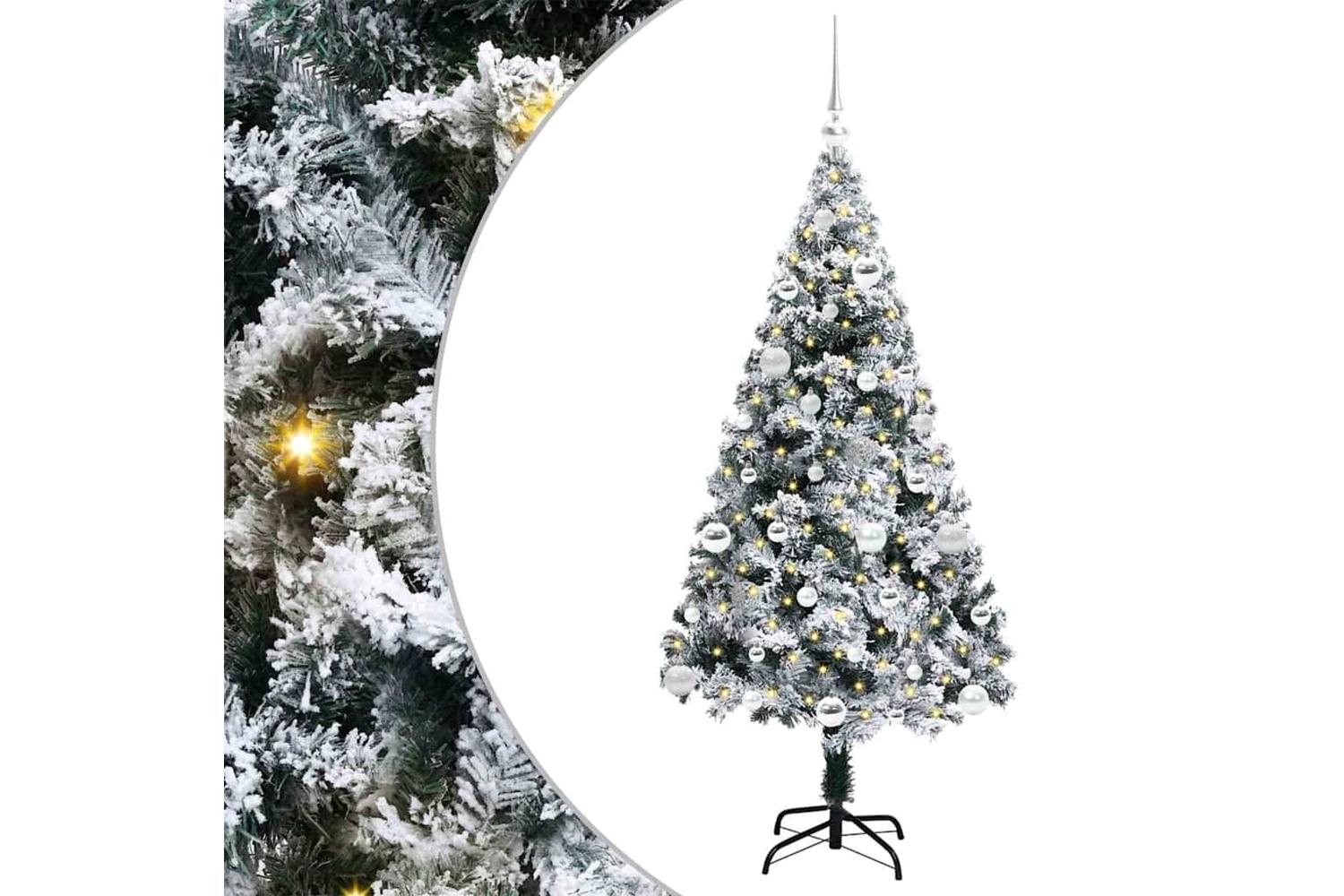 Vidaxl Artificial Christmas Tree With 150 Leds With Stand Green 150 Cm