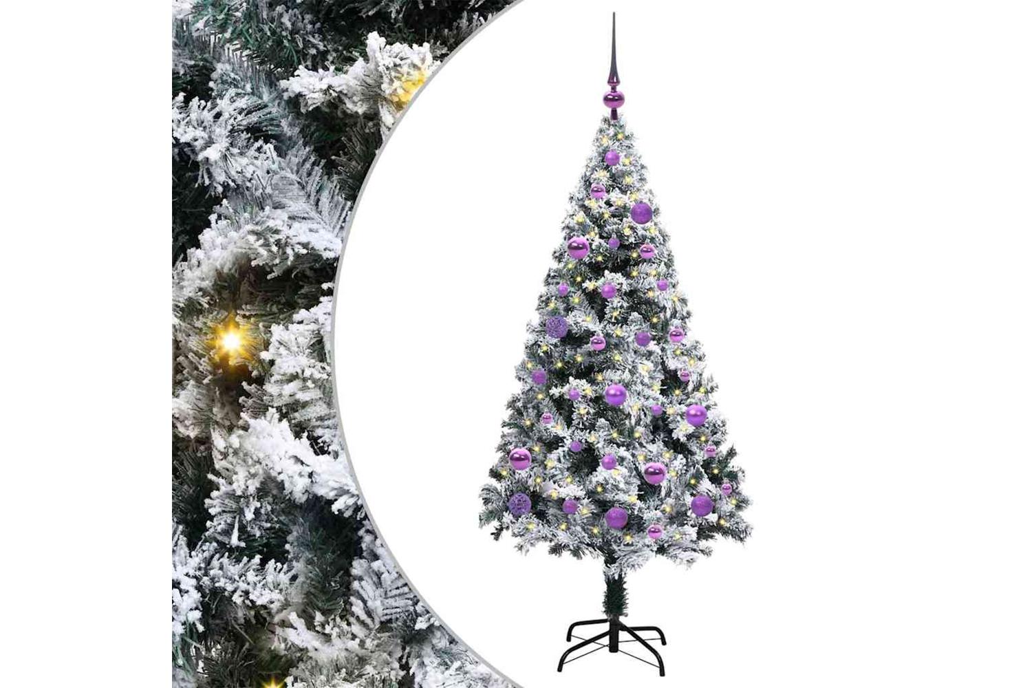 Vidaxl Artificial Christmas Tree With 150 Leds With Stand Green 150 Cm