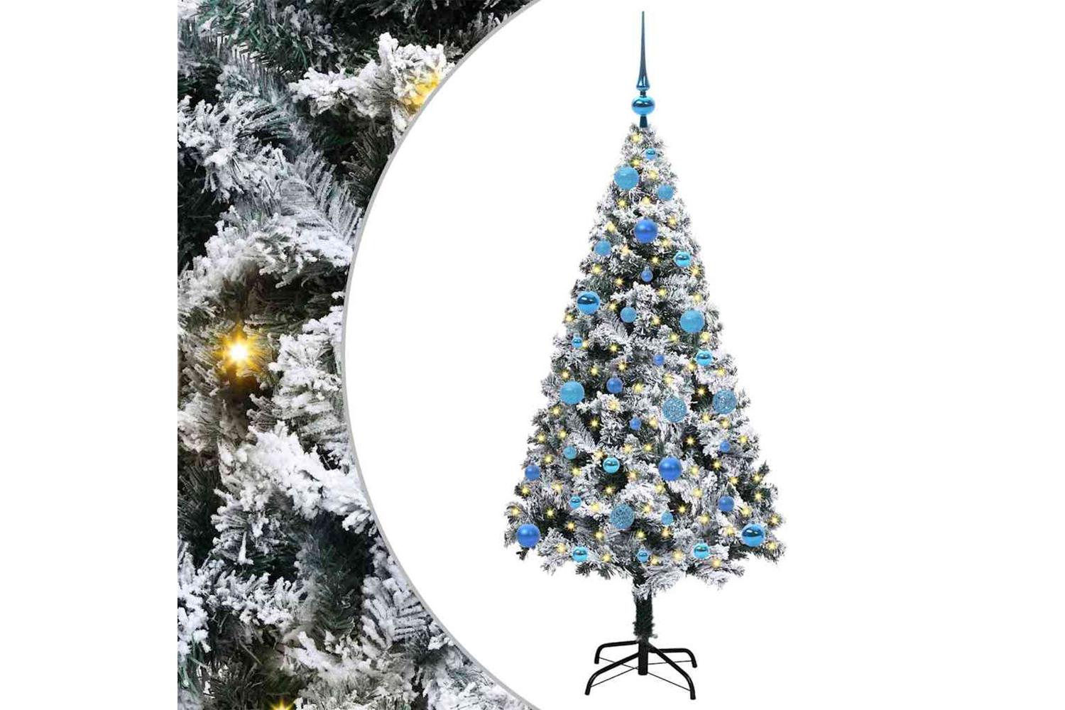 Vidaxl Artificial Christmas Tree With 150 Leds With Stand Green 150 Cm