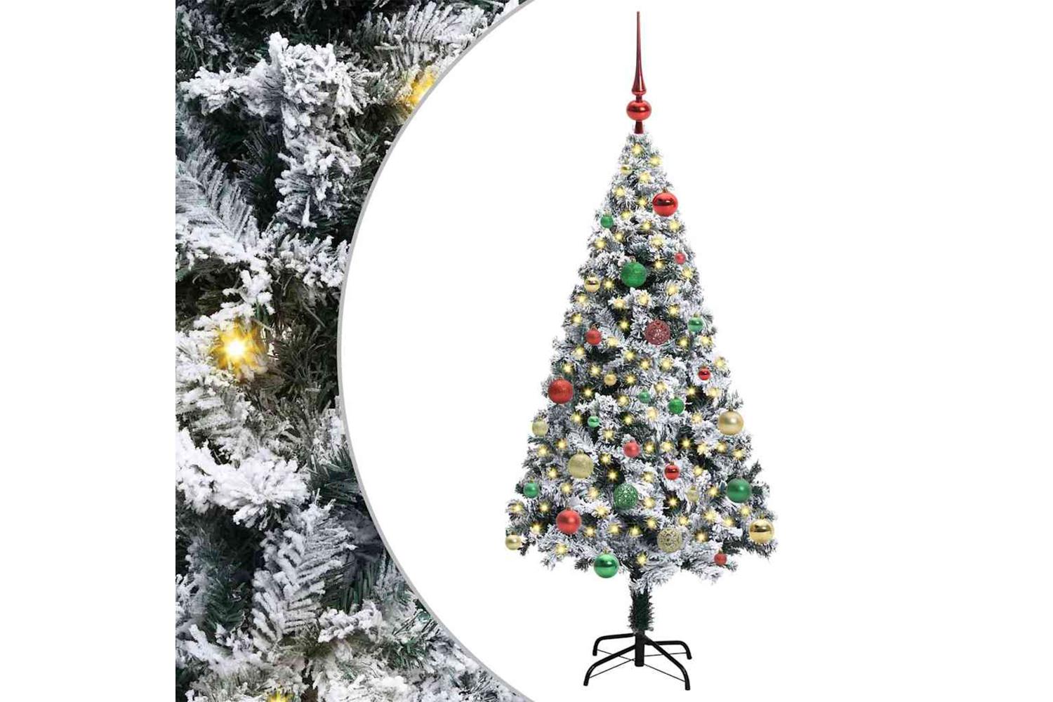 Vidaxl Artificial Christmas Tree With 150 Leds With Stand Green 150 Cm