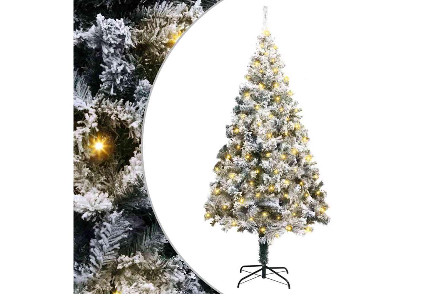 Vidaxl Artificial Christmas Tree With 300 Leds With Stand Green 180 Cm