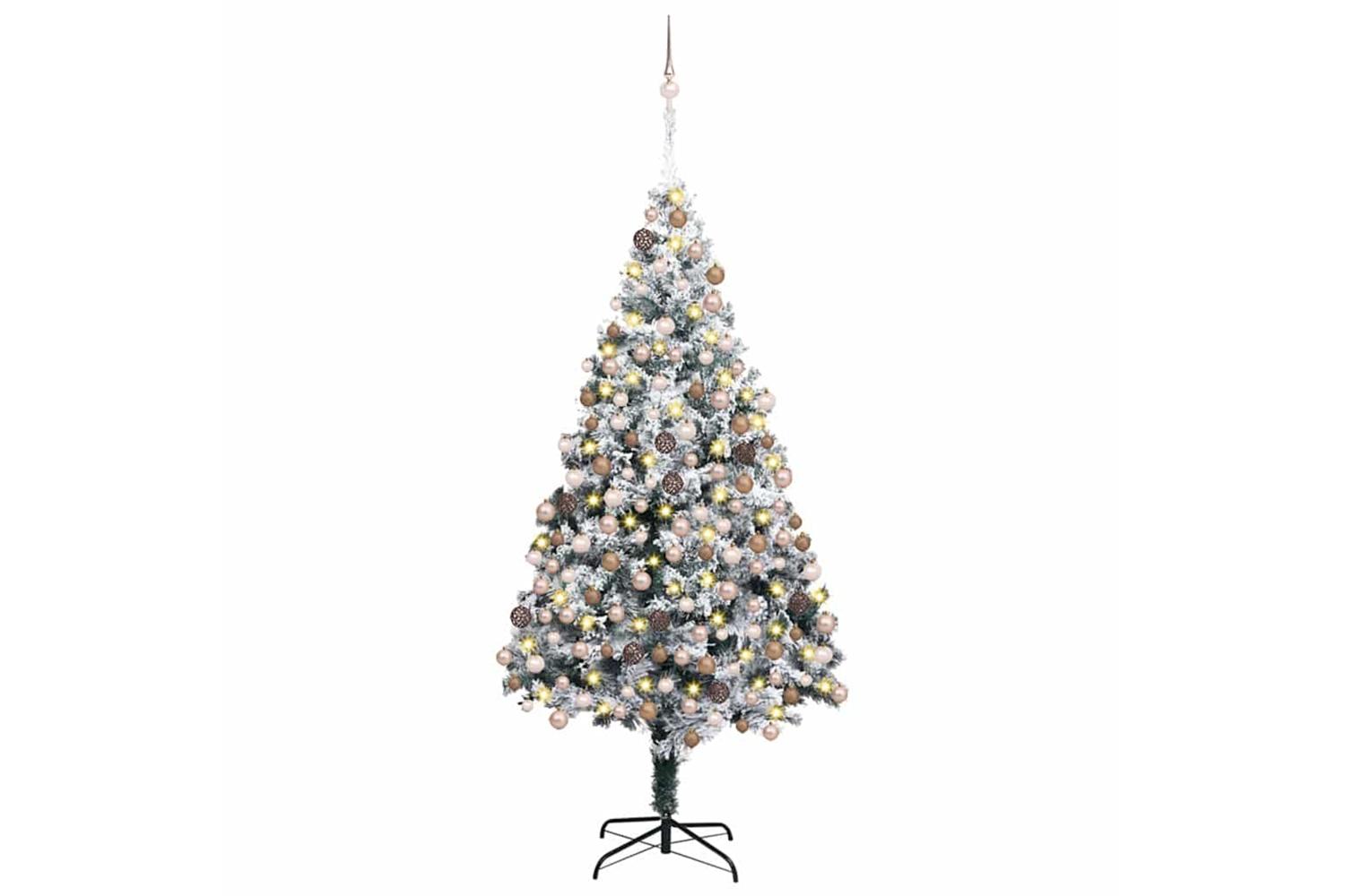 Vidaxl Artificial Christmas Tree With 300 Leds With Stand Green 180 Cm