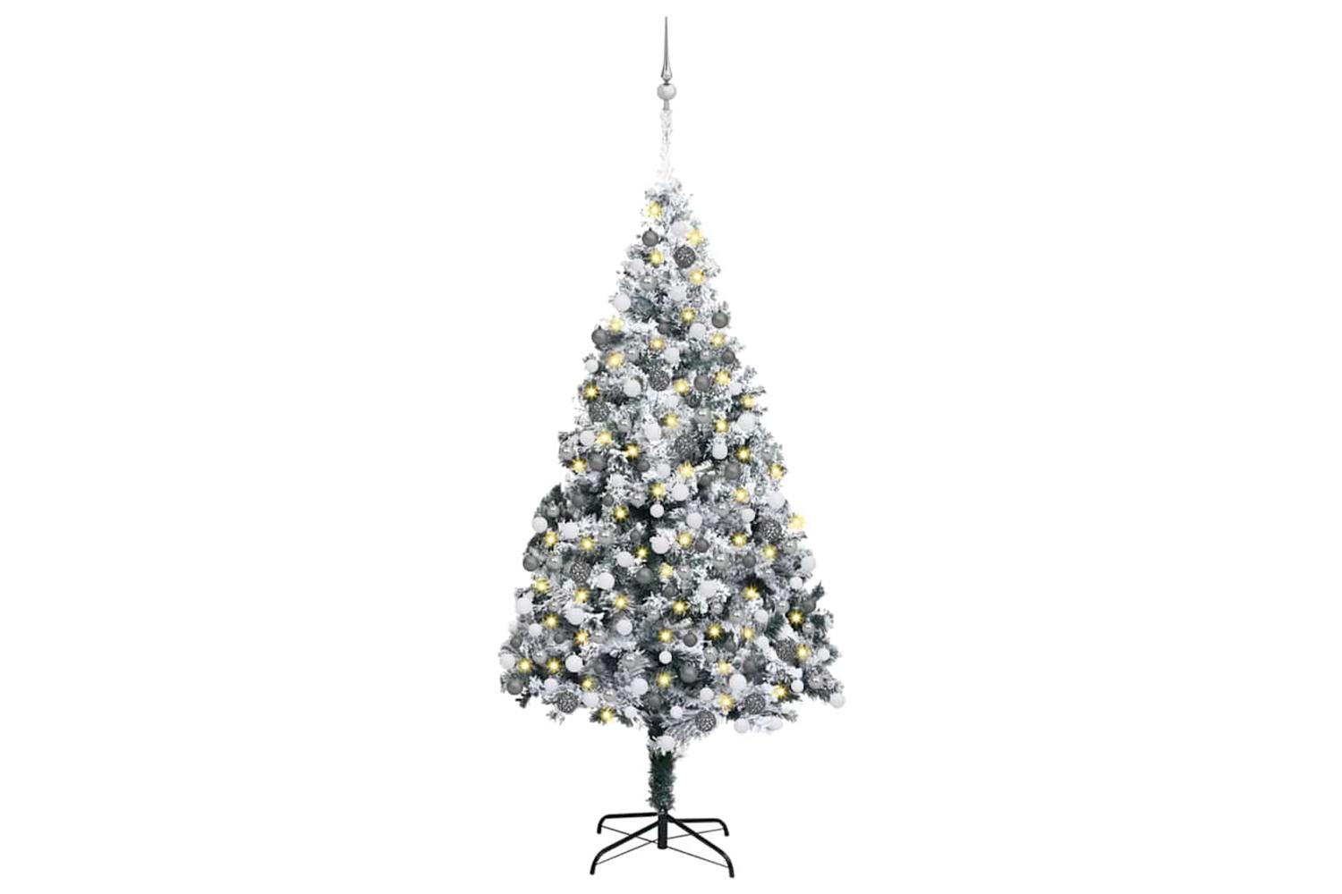 Vidaxl Artificial Christmas Tree With 300 Leds With Stand Green 180 Cm