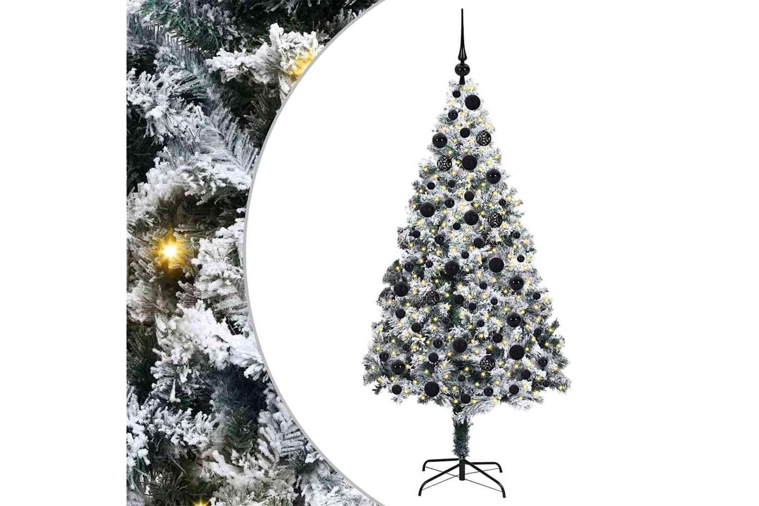 Vidaxl Artificial Christmas Tree With 300 Leds With Stand Green 180 Cm
