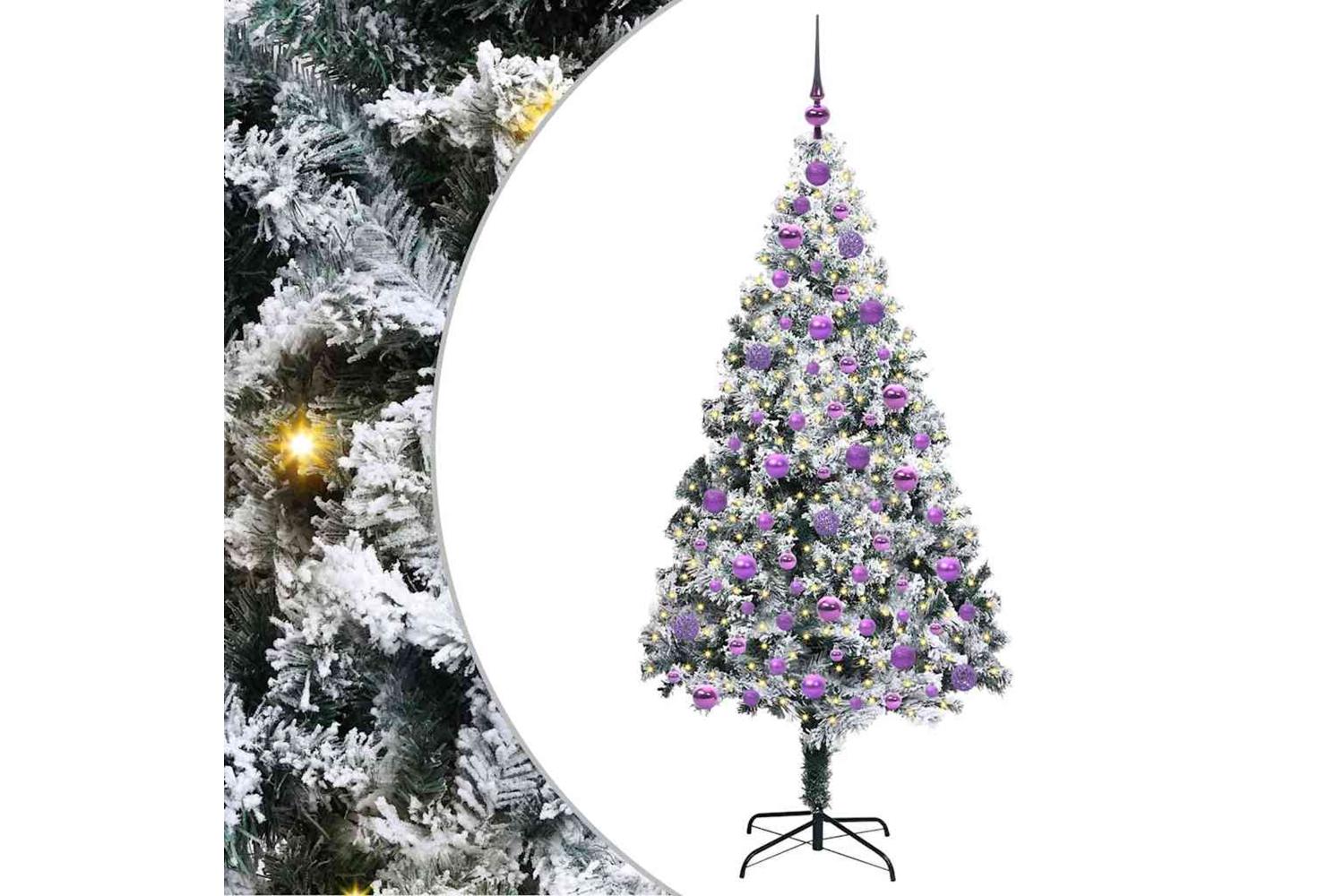 Vidaxl Artificial Christmas Tree With 300 Leds With Stand Green 180 Cm