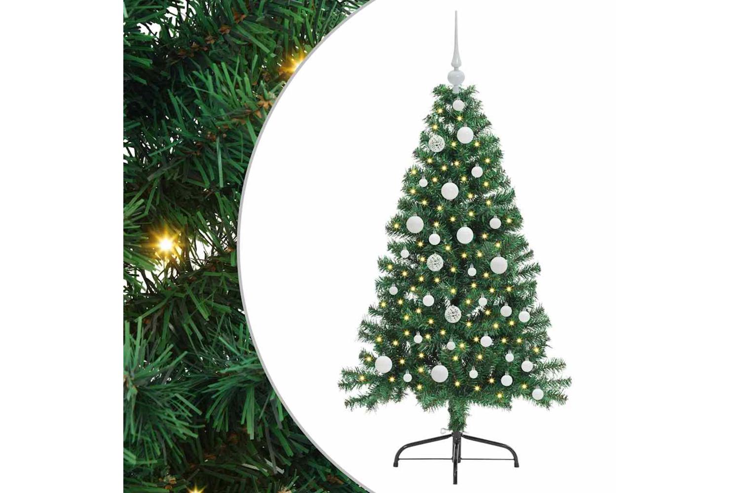 Vidaxl Artificial Pre-lit Christmas Tree Green 120 Cm Pvc
