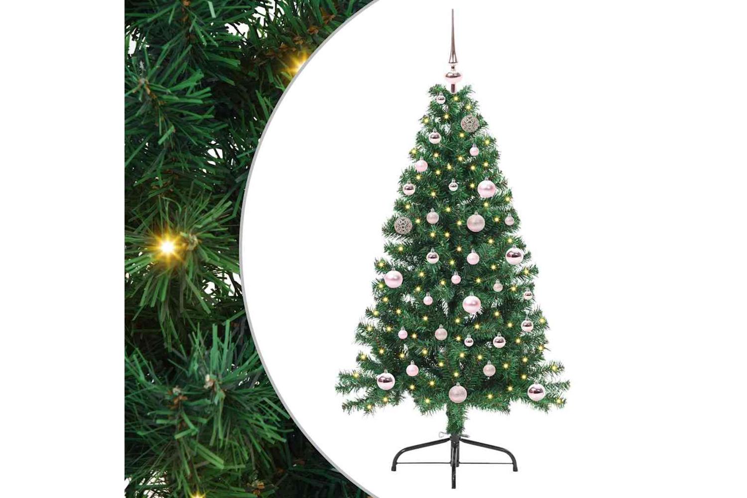 Vidaxl Artificial Pre-lit Christmas Tree Green 150 Cm Pvc