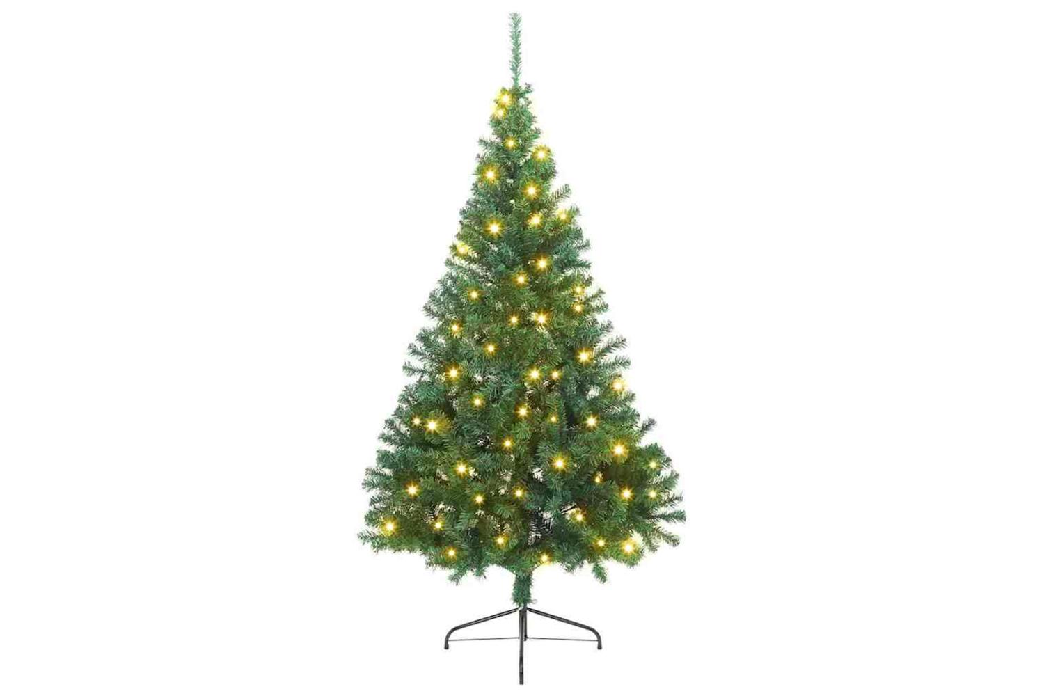 Vidaxl Artificial Pre-lit Christmas Tree Green 180 Cm Pvc