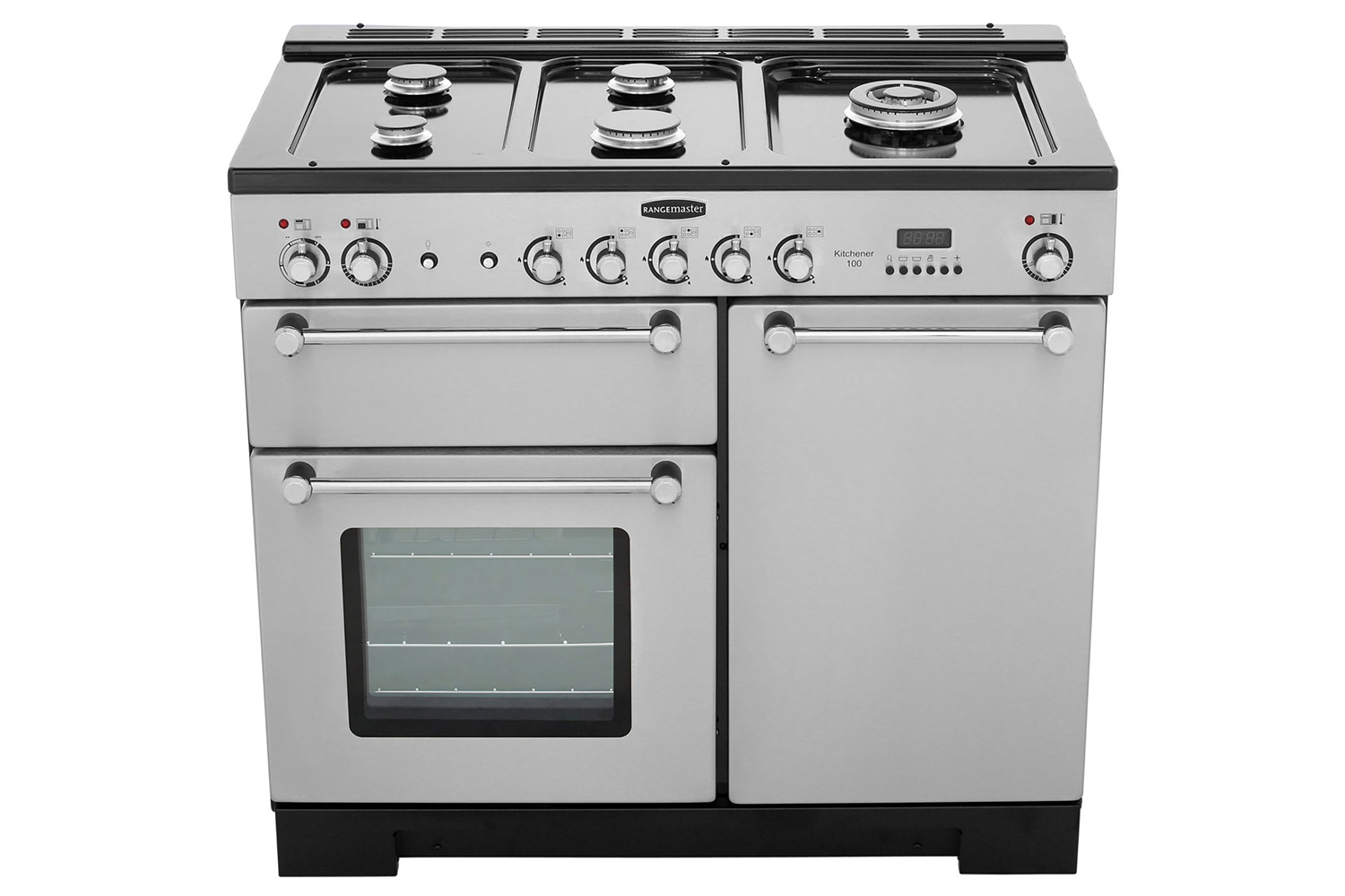 rangemaster kitchener 100 dual fuel stainless steel