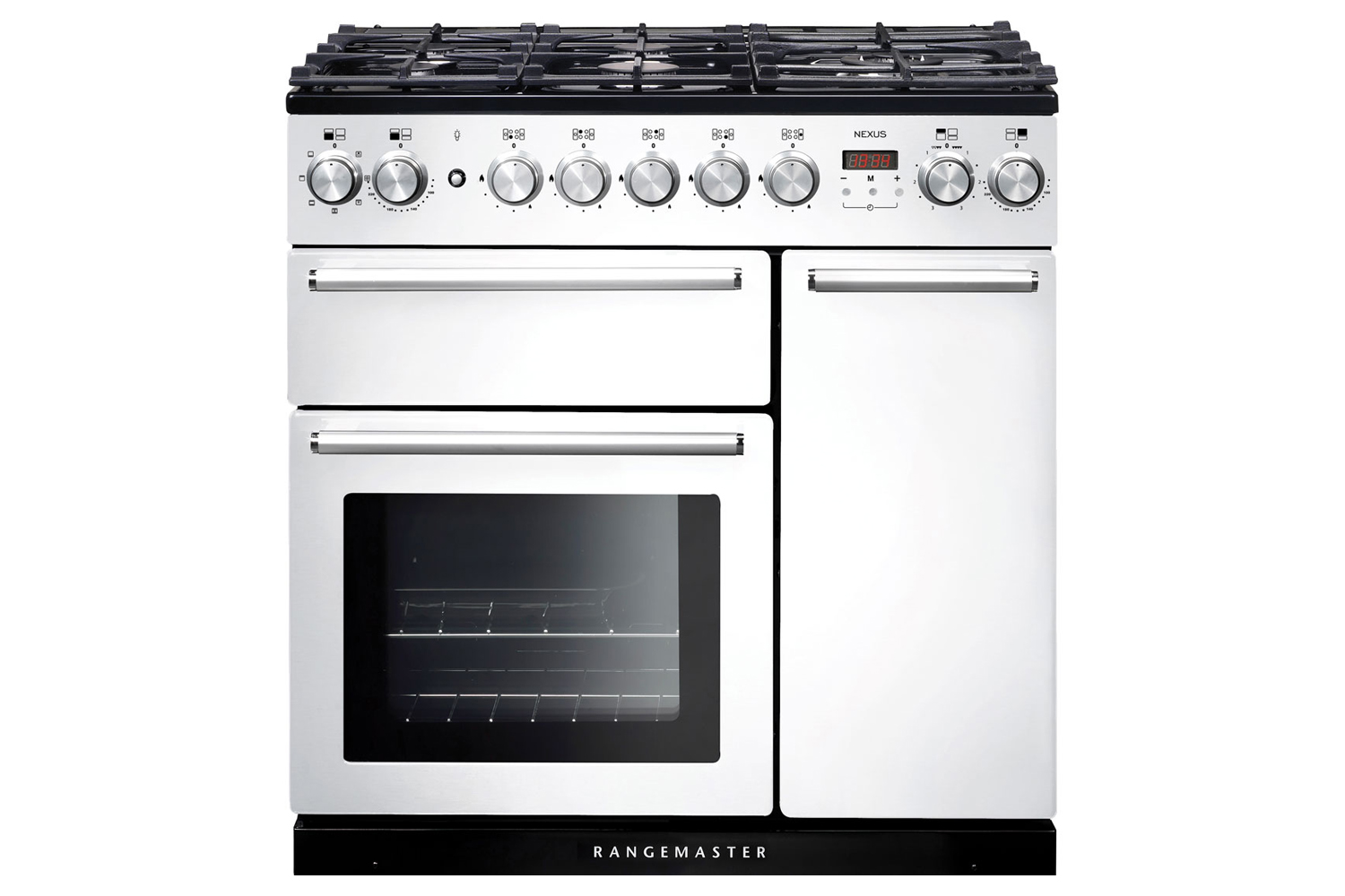 Rangemaster Nexus 90cm Dual Fuel Range Cooker | NEX90DFFWH/C | White