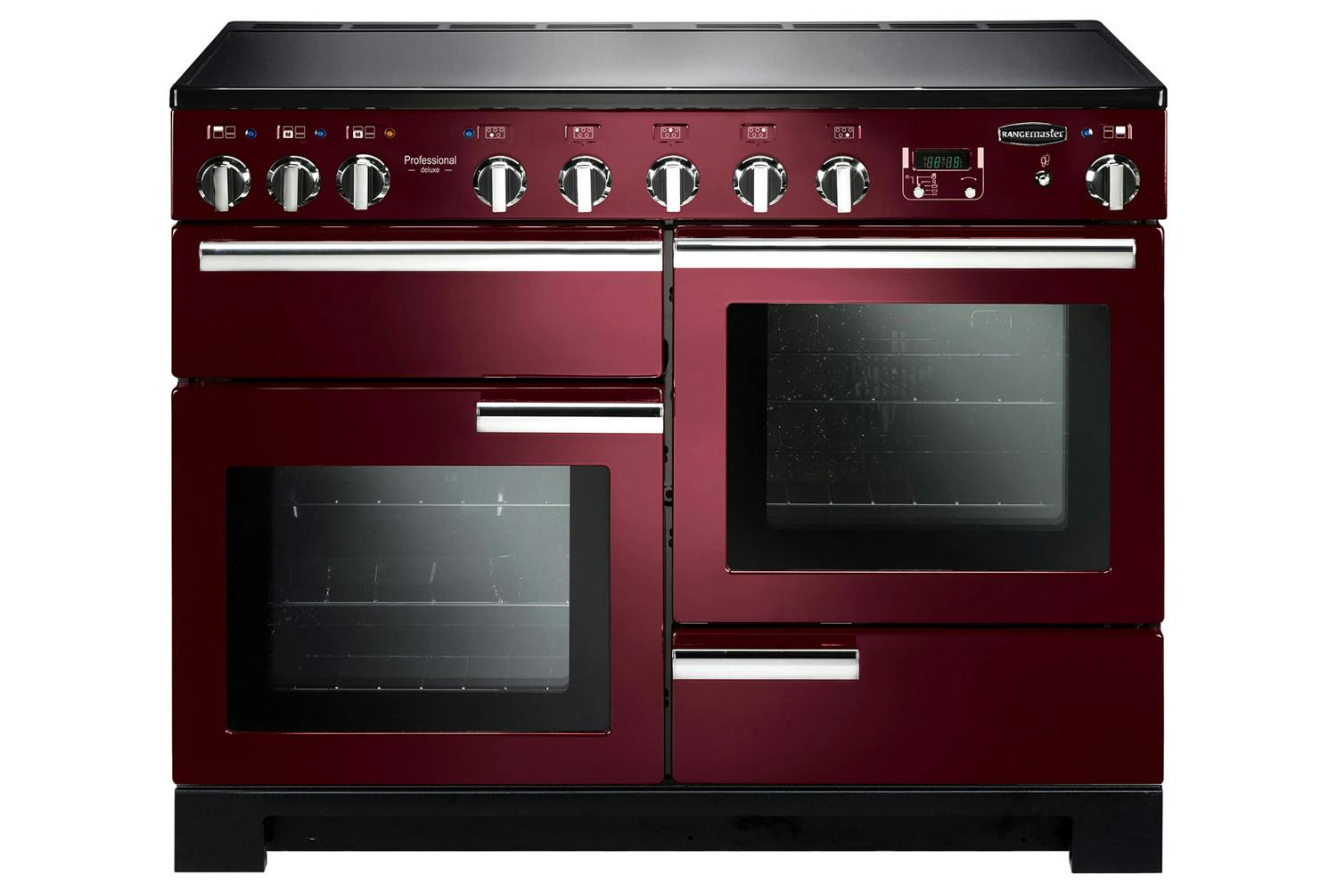 Rangemaster Professional Deluxe 110cm Electric Range Cooker | PDL110EICY/C | Cranberry