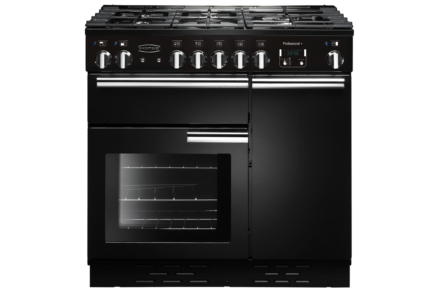 Rangemaster Professional Plus 90cm Gas Range Cooker | PROP90NGFGB/C | Black