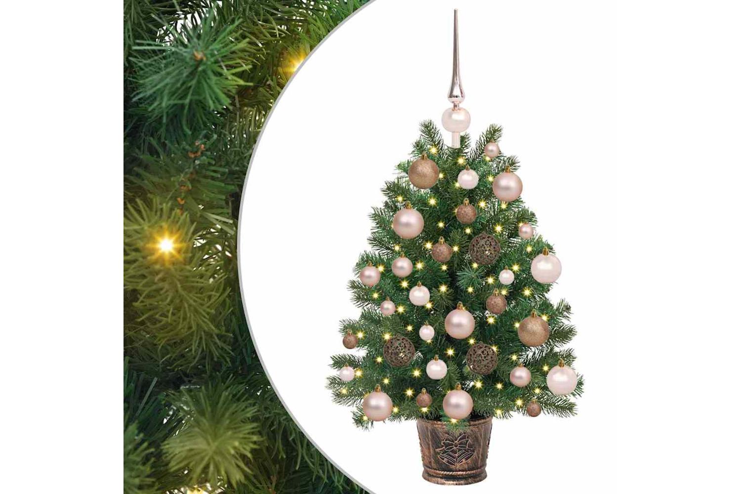 Vidaxl Artificial Christmas Tree With 150 Leds Green 65 Cm Pe And Pvc