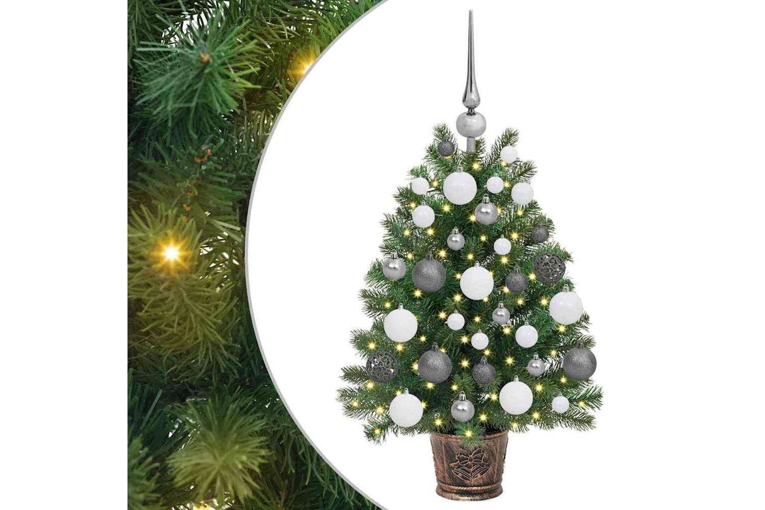 Vidaxl Artificial Christmas Tree With 150 Leds Green 65 Cm Pe And Pvc