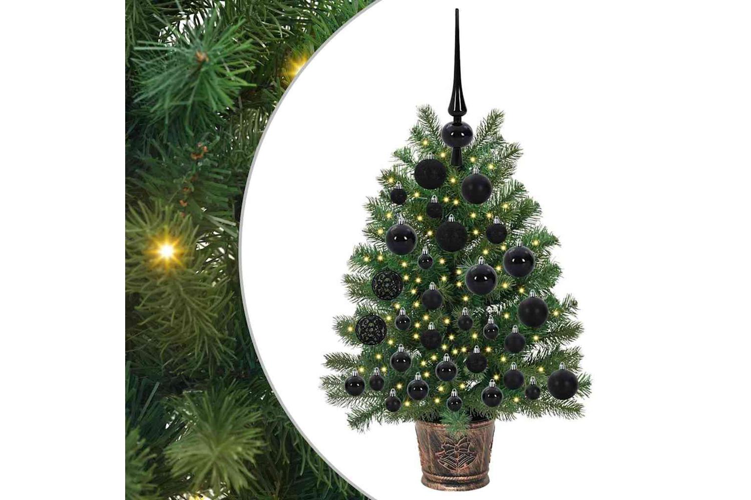 Vidaxl Artificial Christmas Tree With 150 Leds Green 75 Cm Pe And Pvc