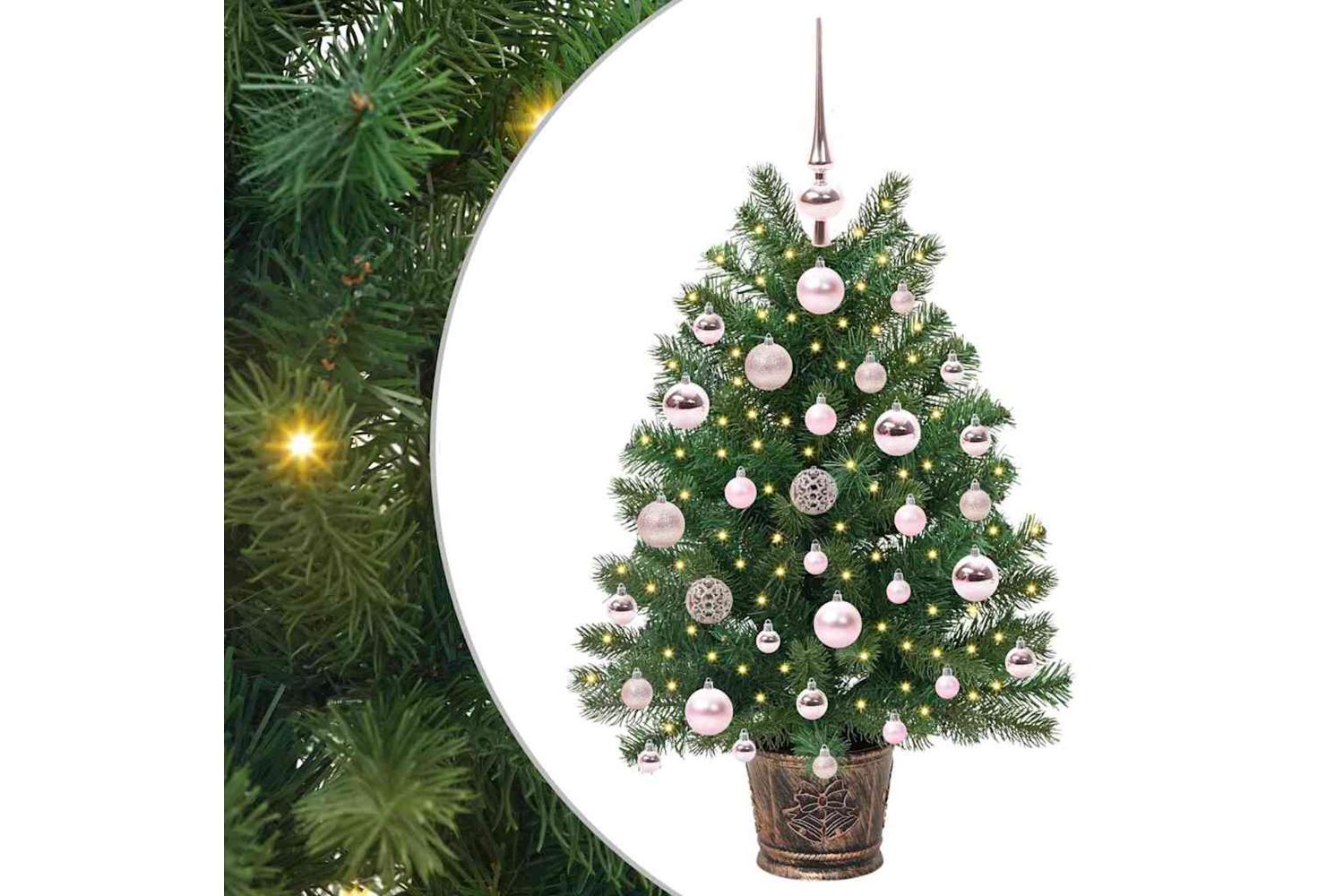 Vidaxl Artificial Christmas Tree With 150 Leds Green 75 Cm Pe And Pvc
