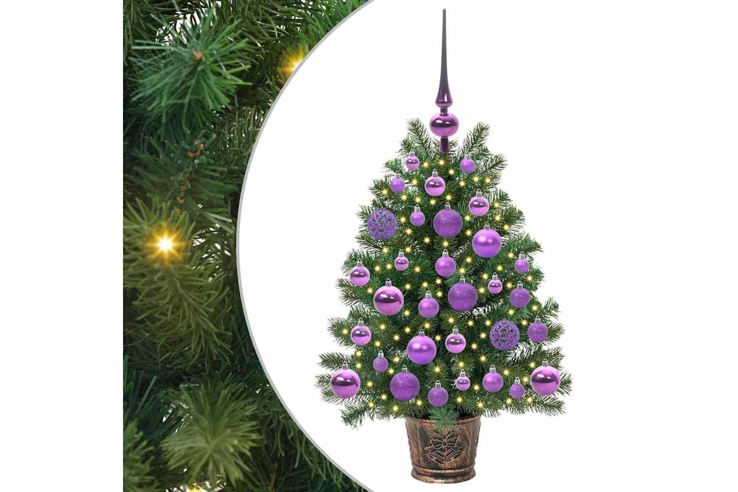 Vidaxl Artificial Christmas Tree With 150 Leds Green 75 Cm Pe And Pvc