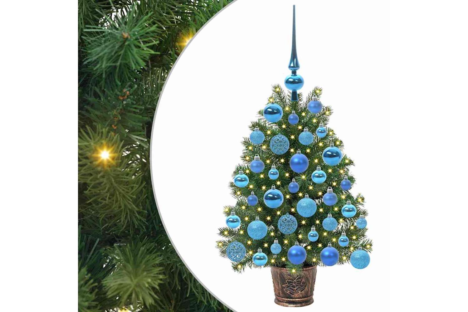 Vidaxl Artificial Christmas Tree With 150 Leds Green 75 Cm Pe And Pvc