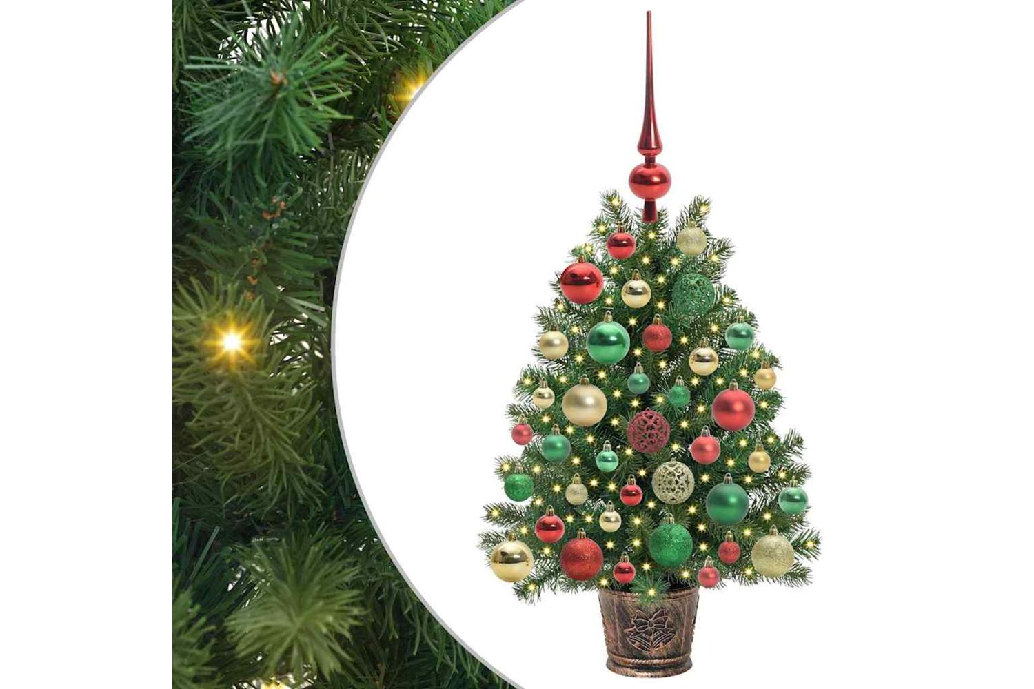 Vidaxl Artificial Christmas Tree With 150 Leds Green 75 Cm Pe And Pvc