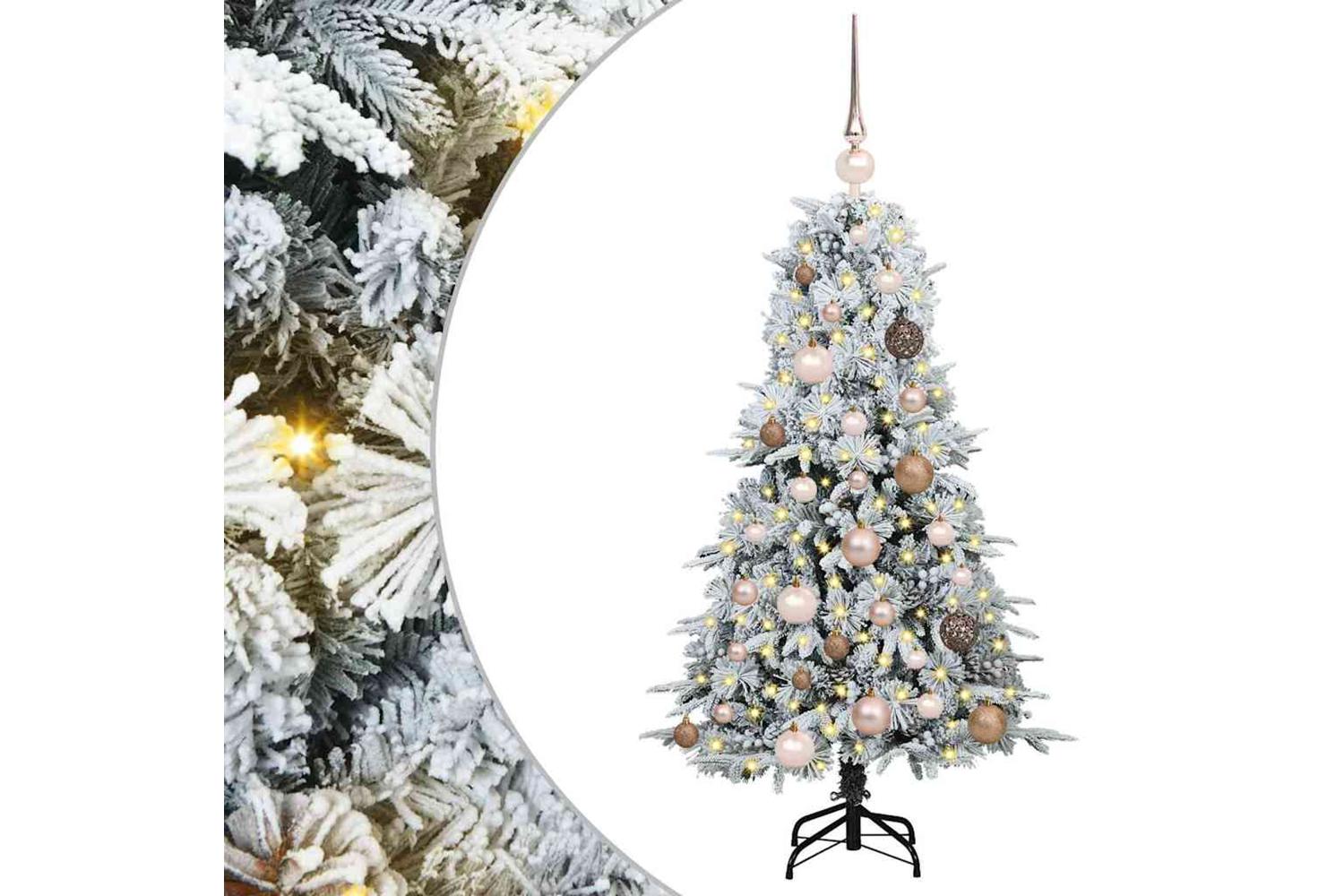 Vidaxl Artificial Hinged Christmas Tree Green 120 Cm Pe And Pvc