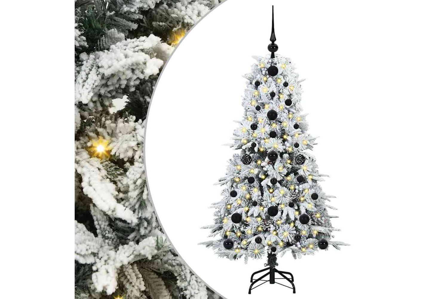 Vidaxl Artificial Hinged Christmas Tree Green 120 Cm Pe And Pvc