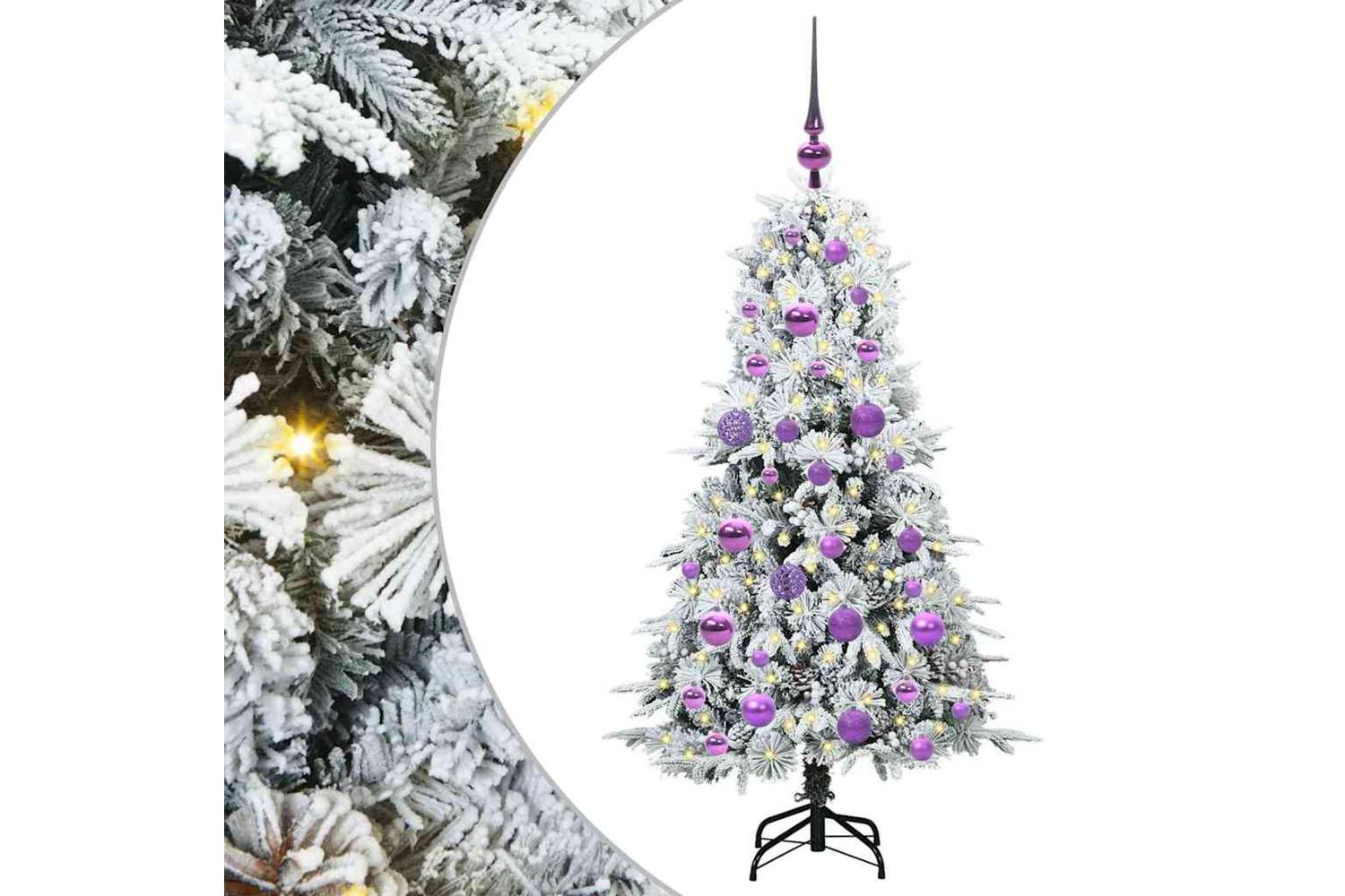 Vidaxl Artificial Hinged Christmas Tree Green 120 Cm Pe And Pvc