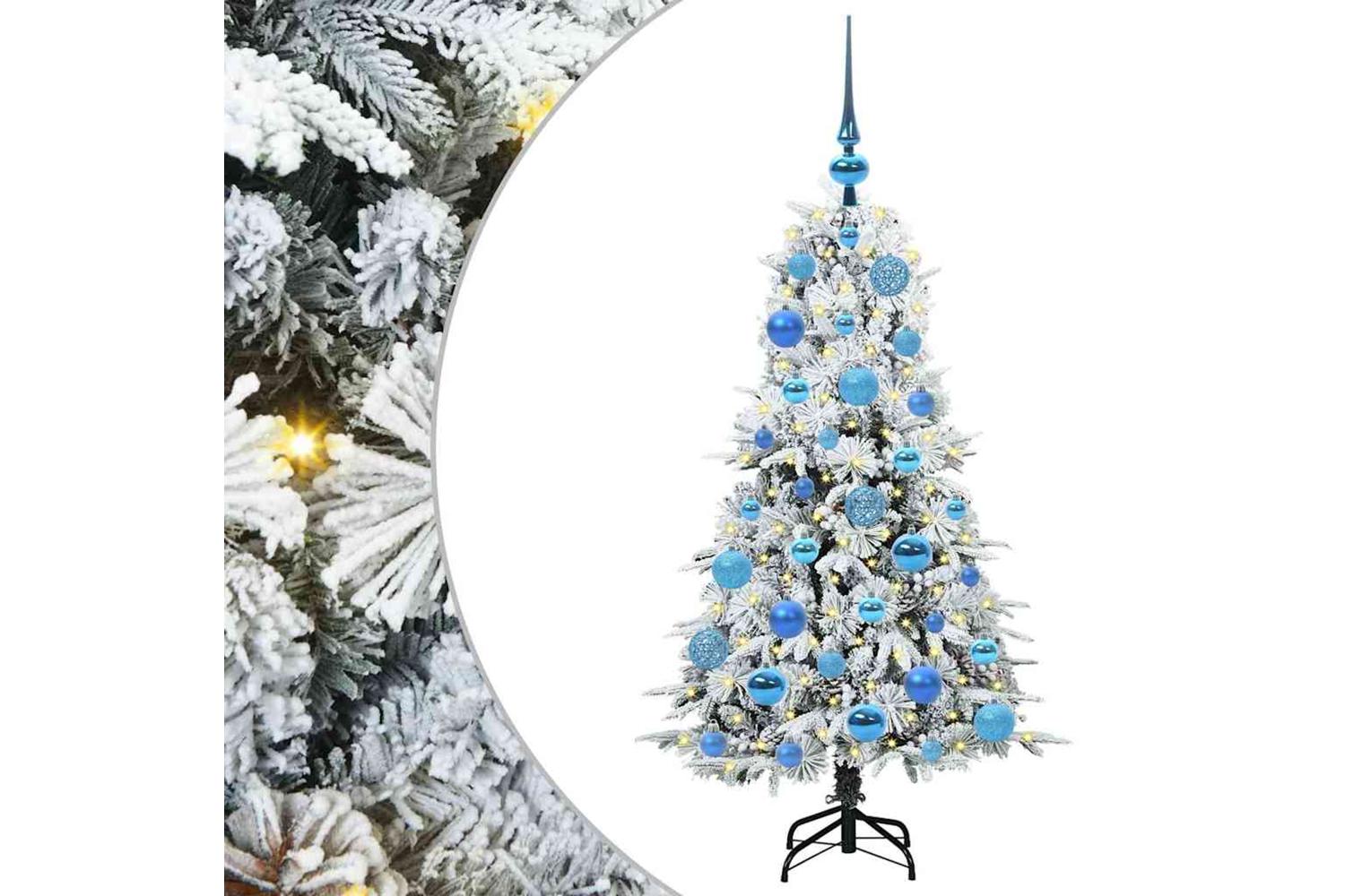 Vidaxl Artificial Hinged Christmas Tree Green 120 Cm Pe And Pvc