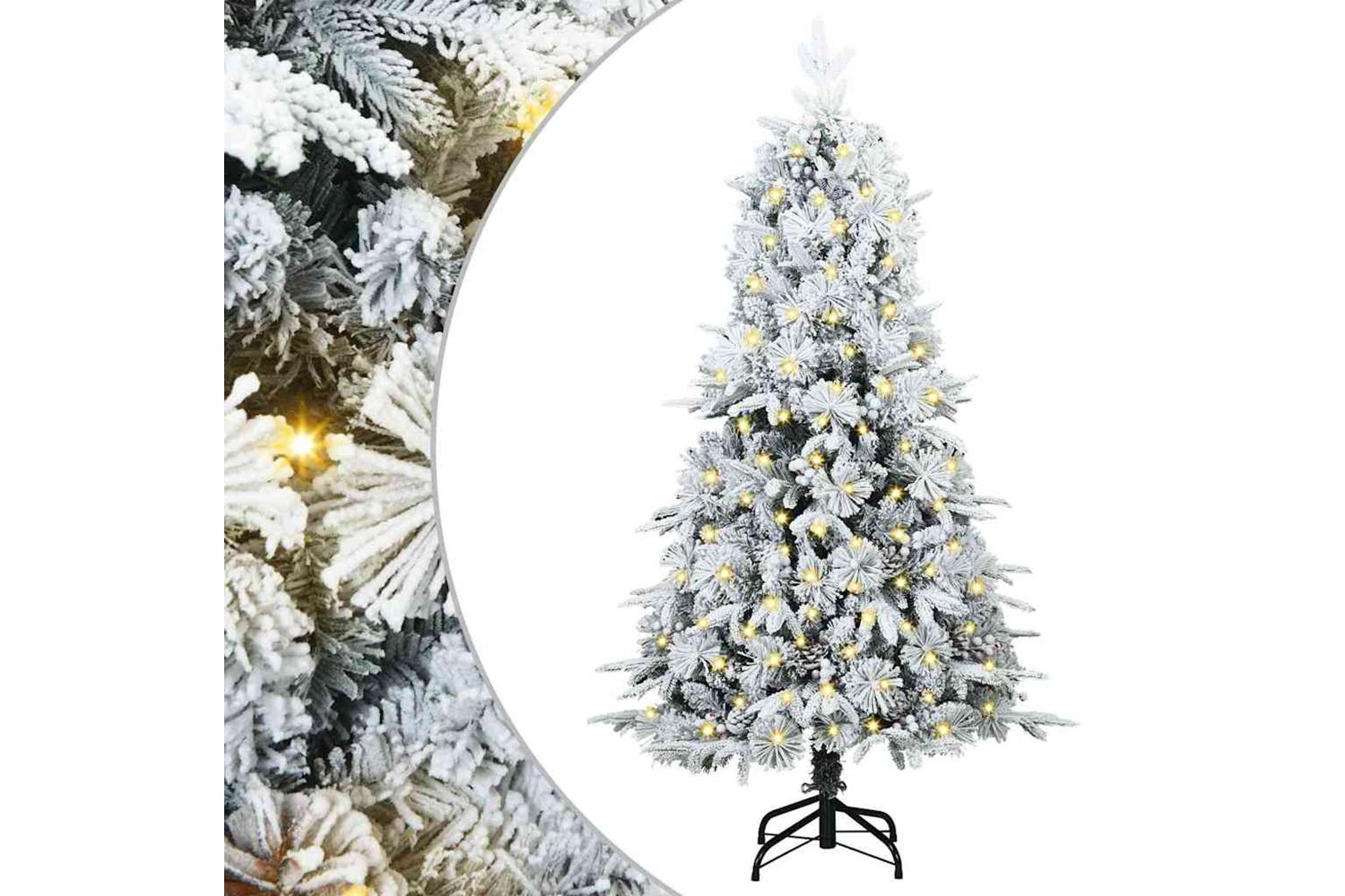 Vidaxl Artificial Hinged Christmas Tree Green 150 Cm Pe And Pvc