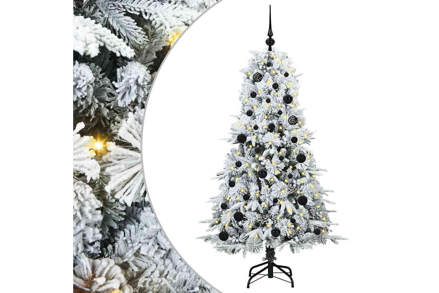 Vidaxl Artificial Hinged Christmas Tree Green 150 Cm Pe And Pvc