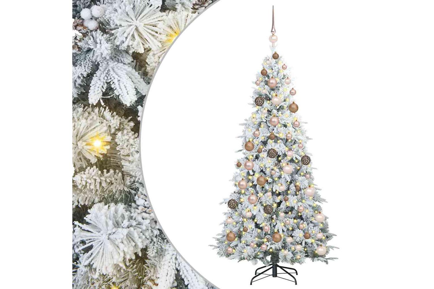 Vidaxl Artificial Hinged Christmas Tree Green 180 Cm Pe And Pvc