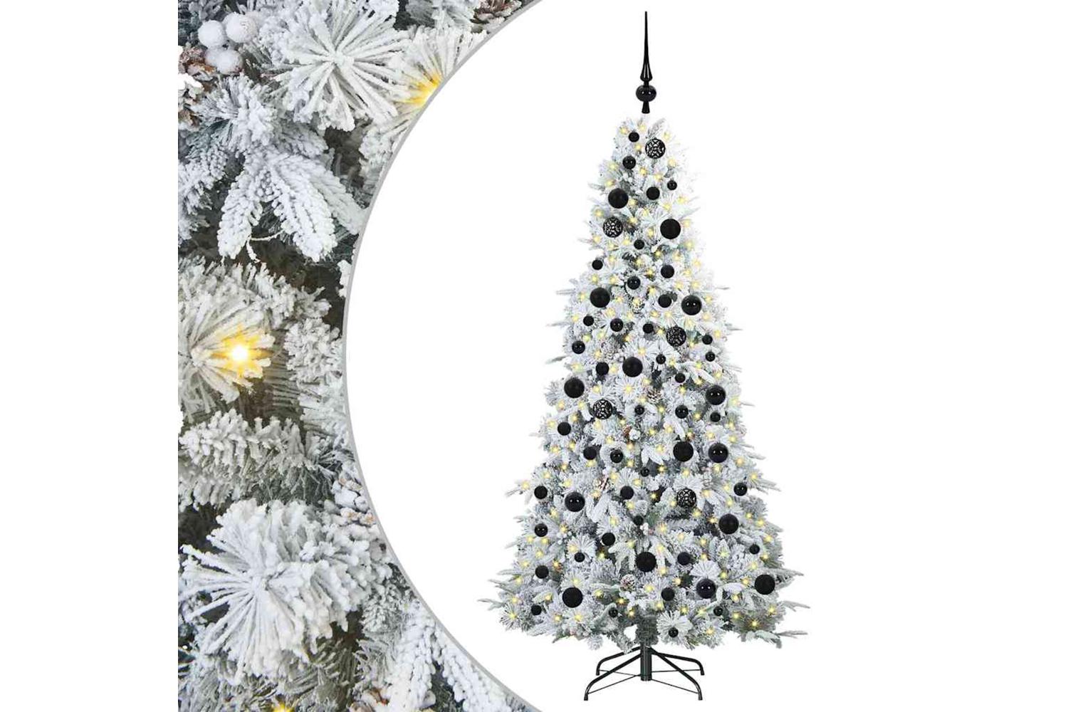 Vidaxl Artificial Hinged Christmas Tree Green 180 Cm Pe And Pvc