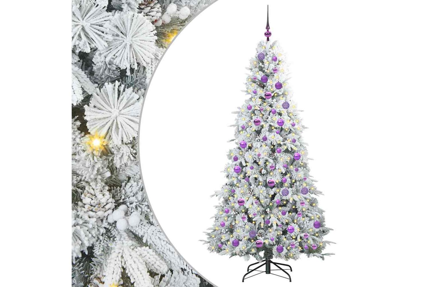 Vidaxl Artificial Hinged Christmas Tree Green 180 Cm Pe And Pvc