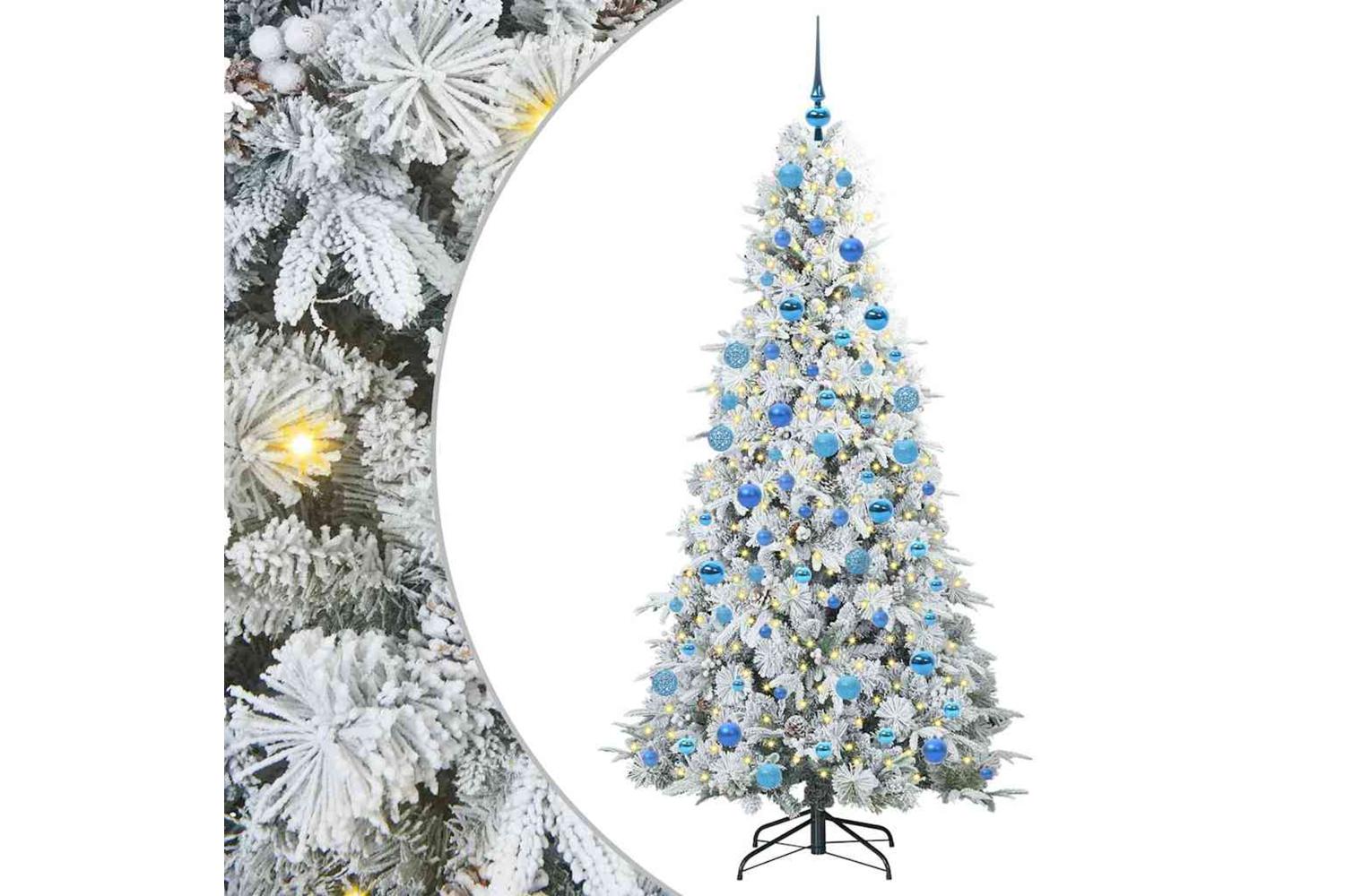 Vidaxl Artificial Hinged Christmas Tree Green 180 Cm Pe And Pvc