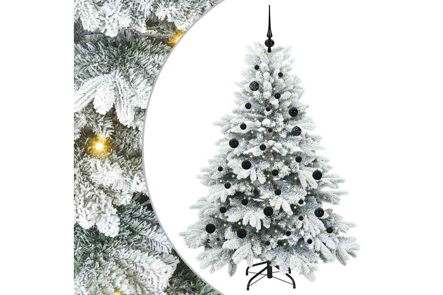 Vidaxl Artificial Christmas Tree With 150 Leds Green 150 Cm Pe And Pvc