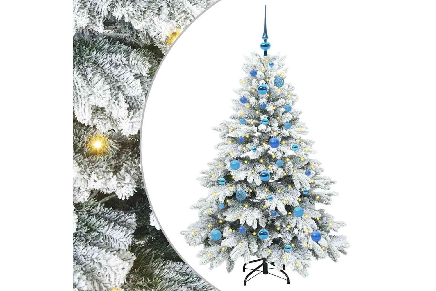 Vidaxl Artificial Christmas Tree With 150 Leds Green 150 Cm Pe And Pvc