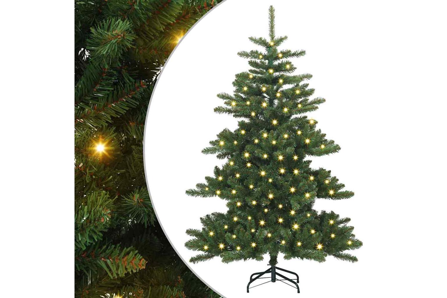 Vidaxl Artificial Hinged Christmas Tree With 150 Leds 150 Cm Pvc