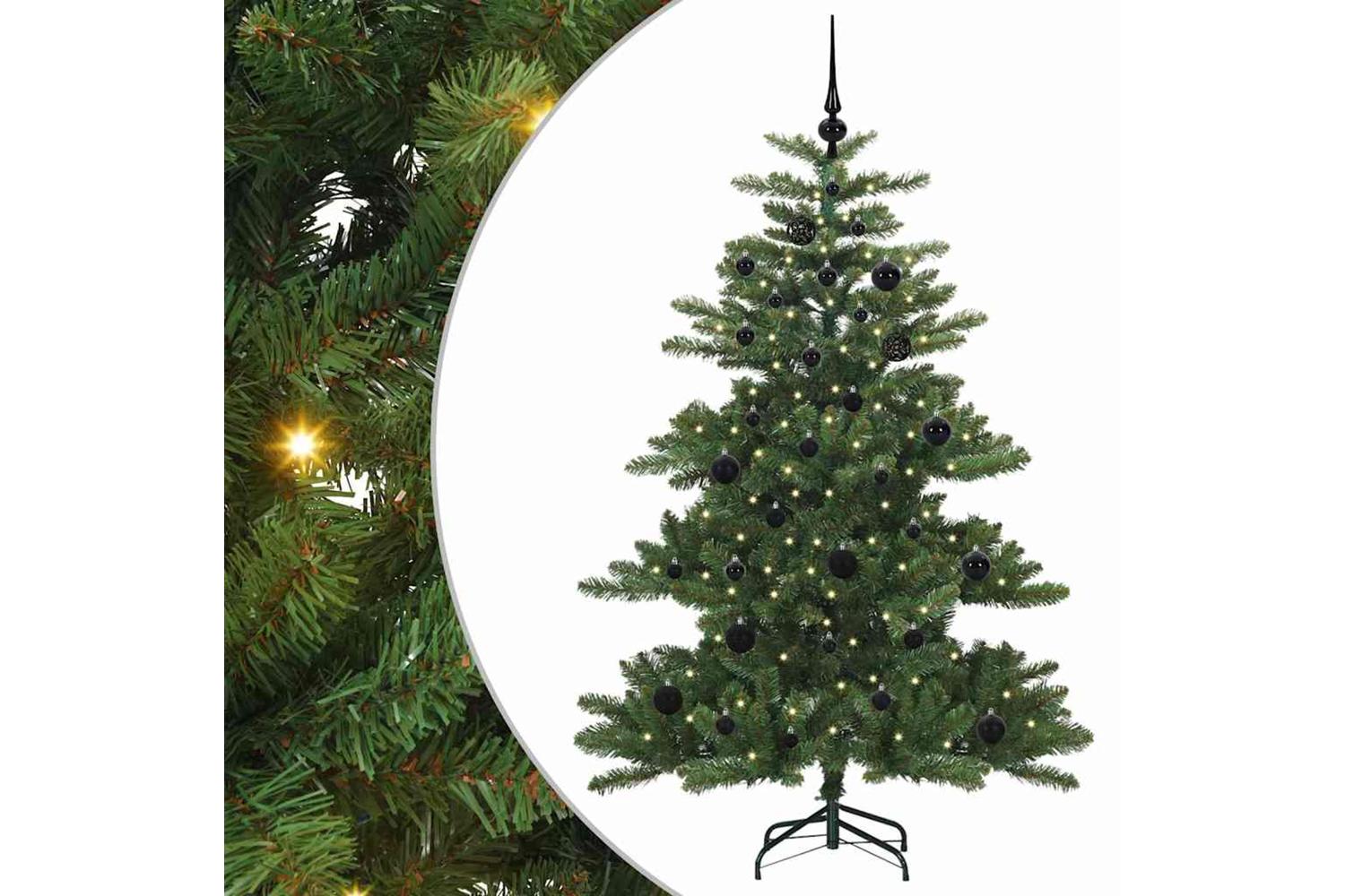 Vidaxl Artificial Hinged Christmas Tree With 150 Leds 150 Cm Pvc